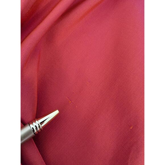 Coldwater Creek Womens Iridescent Orange Silk Wrap Blouse Size M Sleeveless - Picture 8 of 10